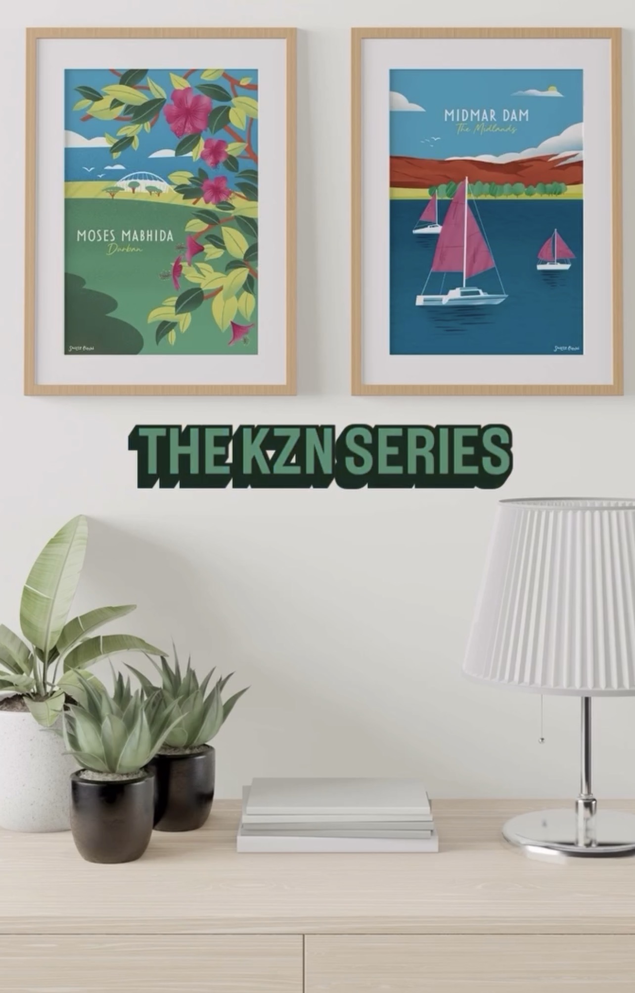 Sweet Litchi print in a living room